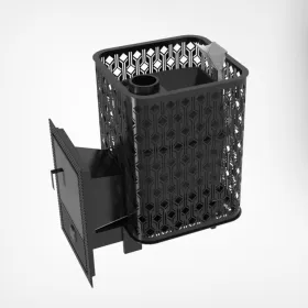 Чугунная банная печь Verona 50 Закрытая каменка из нержавеющей стали