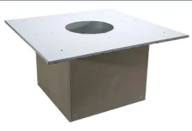 Потолочно-проходной узел модульный 600х600хН300 ф200