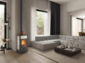 Печь-камин La Nordica GEMMA LEAN CERAMICA LIBERTY PANN (бежевый)