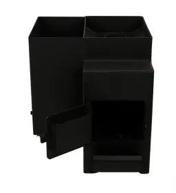 Банная печь Огонь с тоннелем и баком (лев) 18 куб.м. МД