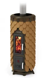 Печь-камин Сента Панголина Лайт терракота