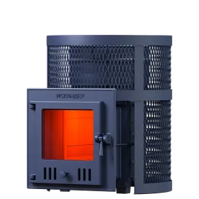 Чугунная банная печь Искандер 14 (М) в сетке