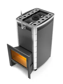 Банная печь Гекла Inox БСЭ ЗК антрацит НВ