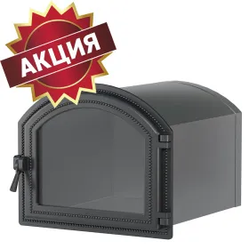 Стальной духовой шкаф с чугунной дверцей ВЕЗУВИЙ 217 (Антрацит)