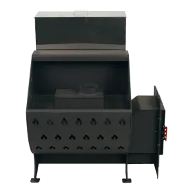 Банная печь ТРИО 24 куб. МД со стеклом (прав)