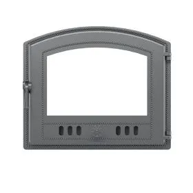 Чугунная каминная дверка ВЕЗУВИЙ 224 (не крашенная, без стекла)