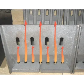 ЗТ-200 Чугунная защита топки "Алтайская кольчуга" 200х159х57