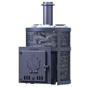 Чугунная печь для бани Искандер ЗК 18 Pro Ураган