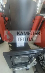 Банная печь Арабеска Inox Люмина черная бронза