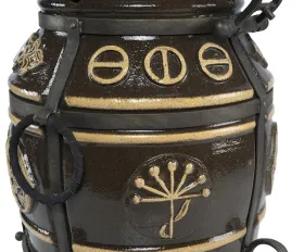 Керамический тандыр Уфа цвет Черный Патина