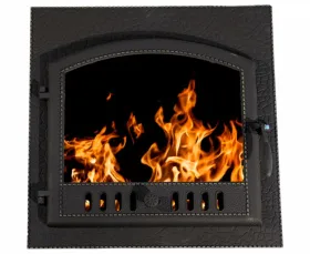 Чугунная каминная дверца Евро 700х700