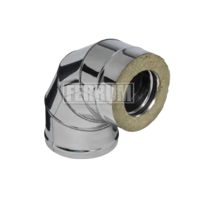 Сэндвич-колено 90° (AISI 430/0,8+Zn) Ф200х280