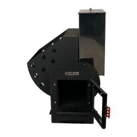 Банная печь ТРИО 24 куб. МД со стеклом (прав)