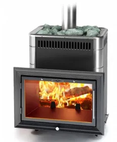 Банная печь Витрувия II Карбон БСЭ ТО антрацит НВ
