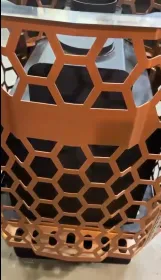 Печь банная Remix-15 сетка панорама Медь