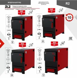 Твердотопливный котел R2 12 кВт
