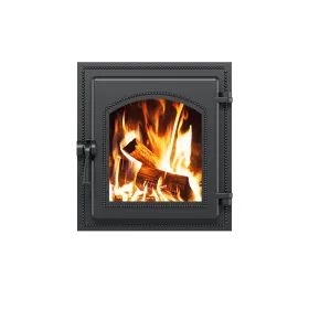 Чугунная каминная дверка ВЕЗУВИЙ 270 (Антрацит)