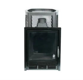 Чугунная банная печь Сибирь-20 ПРО. Панорамная дверца (сетка) Чугунная банная печь Сибирь-20 ПРО. Панорамная дверца (сетка)