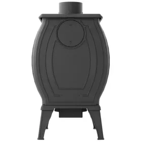 Чугунная печь-камин отопительная ПМЧ-10С