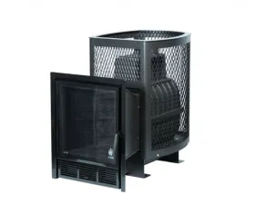 Чугунная банная печь Сибирь-22 ПРО. Панорамная дверца (сетка) Чугунная банная печь Сибирь-22 ПРО. Панорамная дверца (сетка)