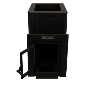 Банная печь Грация 20 Black со стеклом