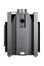 Каминная стальная топка Альфа 700 три стекла подовая