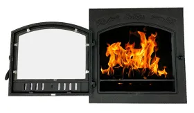 Чугунная каминная дверца Сибирь  700х700