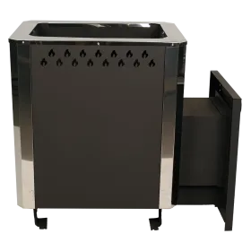 Банная печь Грация 20 с дверкой со стеклом с-я КУЗБАСС 8мм