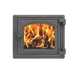 Чугунная печная дверка ВЕЗУВИЙ ДТ-3С (Антрацит)