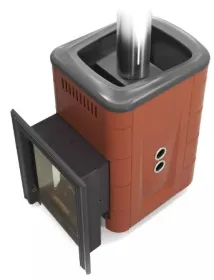 Банная печь Уренгой Мини 2018 Carbon БСЭ ТО терракота