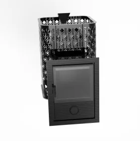 Чугунная банная печь Verona 50 Закрытая каменка из нержавеющей стали