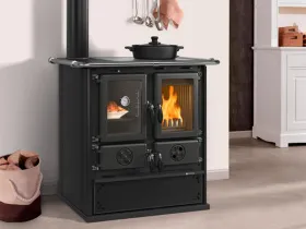 Печь-камин La Nordica ROSETTA SINISTRA 16 STEEL NERO ANTRACITE (черный)