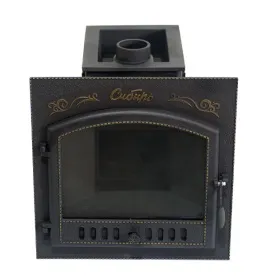 Премиальная чугунная банная печь Сибирь 25 дверка 700х700 под обкладку Премиальная чугунная банная печь Сибирь 25 дверка 700х700 под обкладку