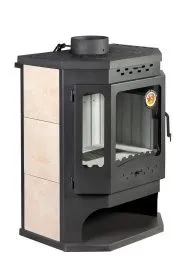 Печь-камин Бавария Призматик с плитой