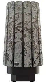Стальная банная печь Cometa Vega 180 Short Window Max Stone (Серпентинит)