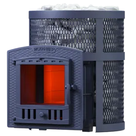 Чугунная банная печь Искандер ЗК 16 (П2) в сетке