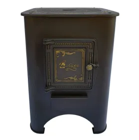 Печь под казан Сибирь с чугунной плитой и дверцей