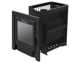 Стальная банная печь Сетка 18 Панорама