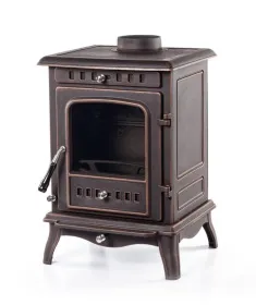 Чугунная печь-камин Erik патина