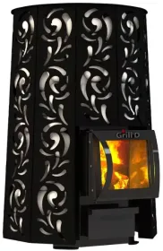 Стальная банная печь Violet Short Pro