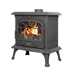 Чугунная печь-камин Везувий HR-15 Антрацит