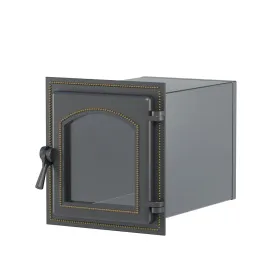 Стальной духовой шкаф с чугунной дверцей ВЕЗУВИЙ 270 (Бронза)