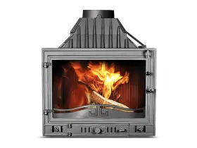 Каминная чугунная топка KAWMET W3 LPB (трехсторонняя)