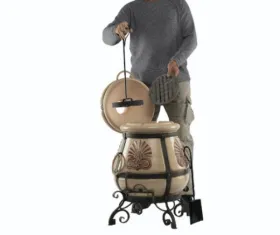 Керамический тандыр Греческий цвет Слоновая кость