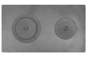 П2-3А Чугунная плита цельная с двумя отверстиями для конфорок 710х410х20