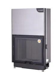 Каминная стальная топка ВЕГА 1000 MB принтинг черный шамот