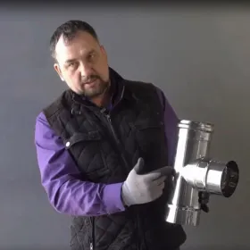 Тройник 90° (AISI 430 0,8 мм) Ф250