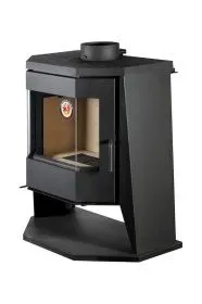 Печь-камин Бавария Панорама Призма с плитой