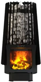 Стальная банная печь Cometa Vega 180 Short Window Max Pro