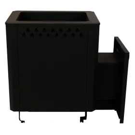 Банная печь Грация 20 Black со стеклом